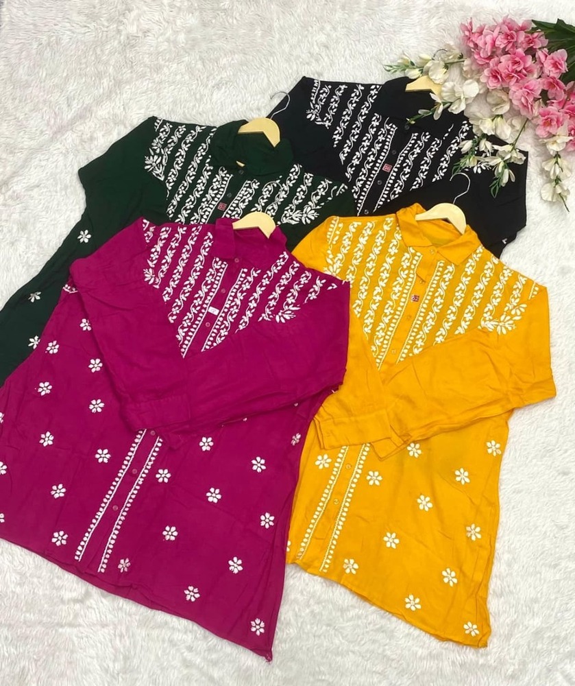 Plus Size Rayon Shirt