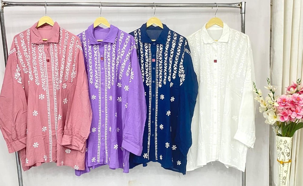 Plus Size Rayon Shirt