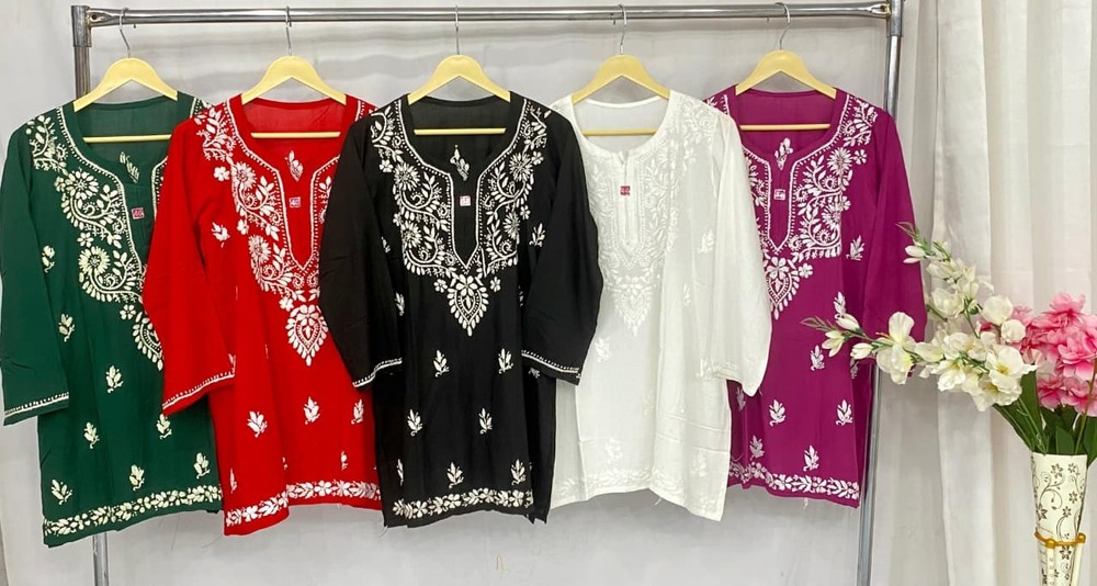 Rayon Short Top - Bust Size: Varies As Per Size Selection