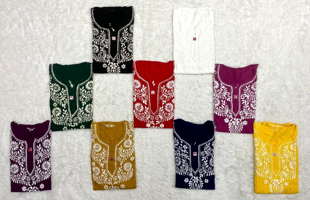 Rayon Short Top - Bust Size: Varies As Per Size Selection