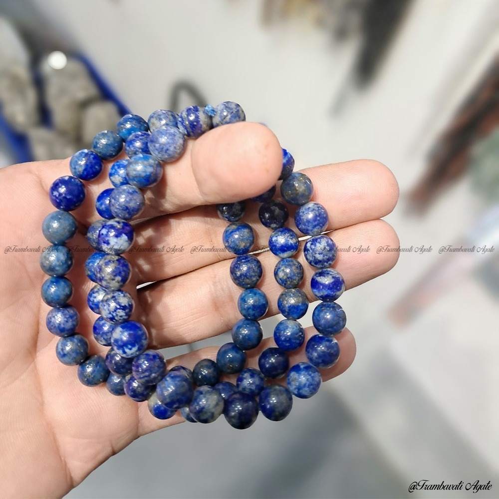 8mm Natural Lapis Lazuli Stone Bracelet