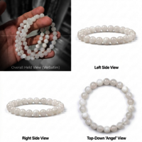 Natural White Agate Stone Bracelet - Gender: Unisex