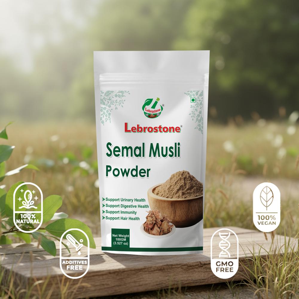 Lebrostone Semal Musli Powder | Herbal Support for Urinary Health, Digestion & Immunity |(100g)