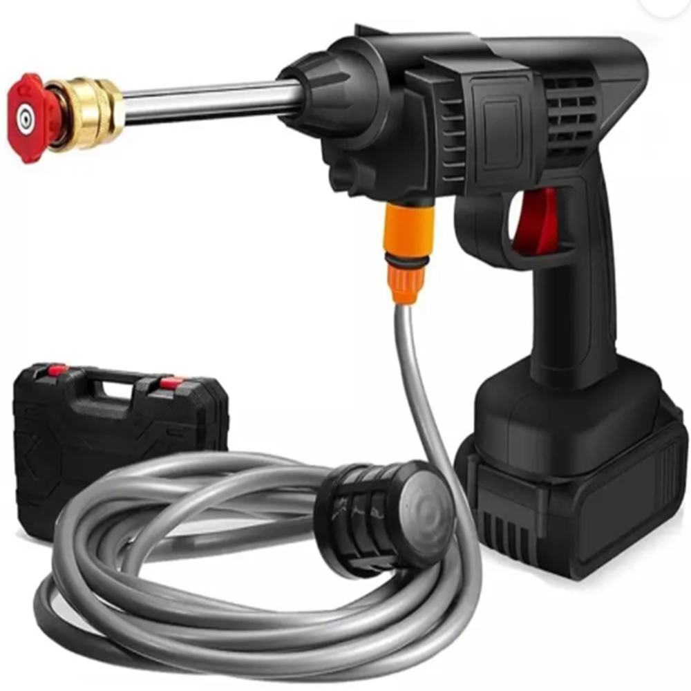 Double Battery Car Washer Gun - Capacity: 400 Milliliter (Ml)