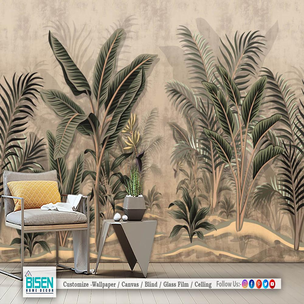 Tropical Wall Mural - Material: Non Woven