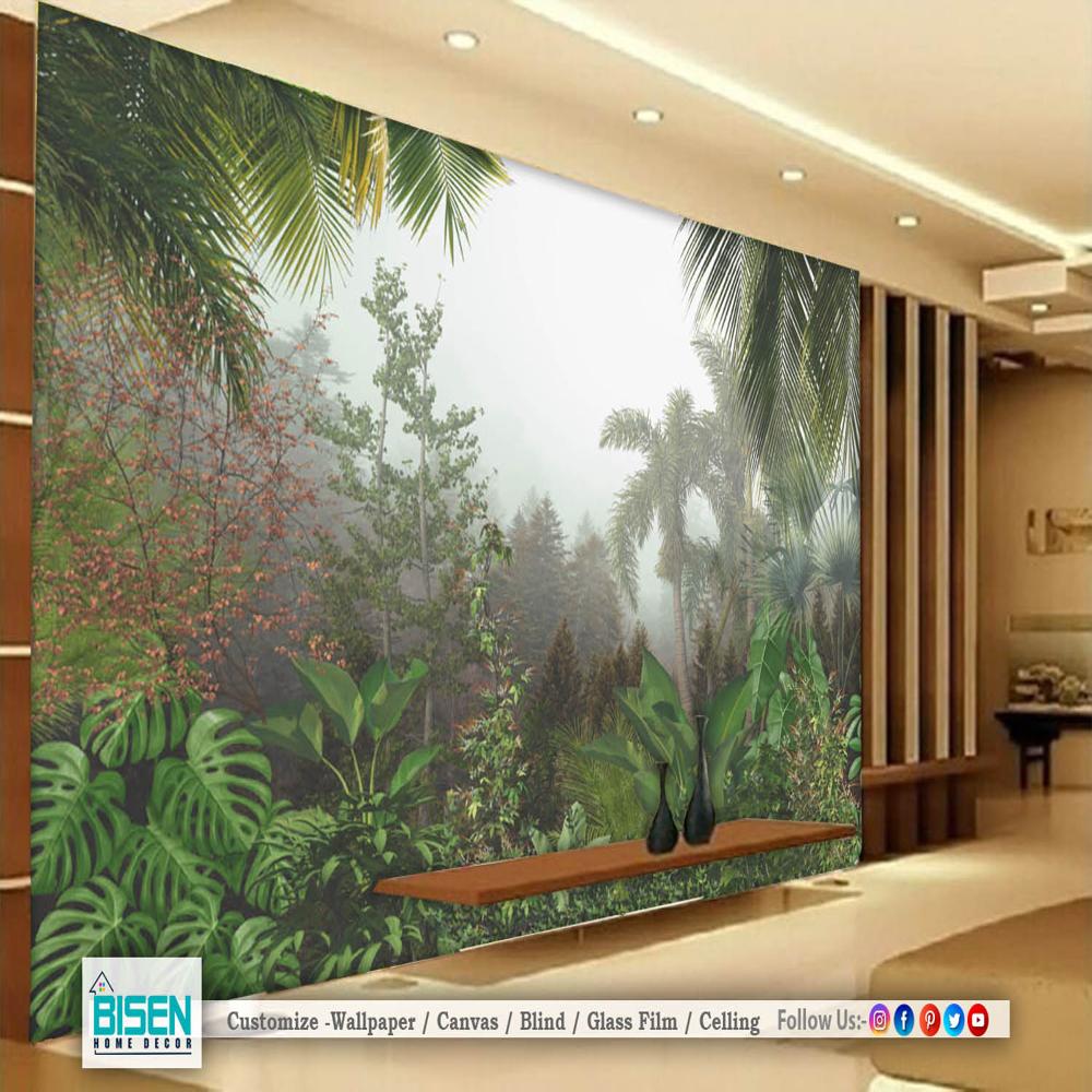 tropical wall mural