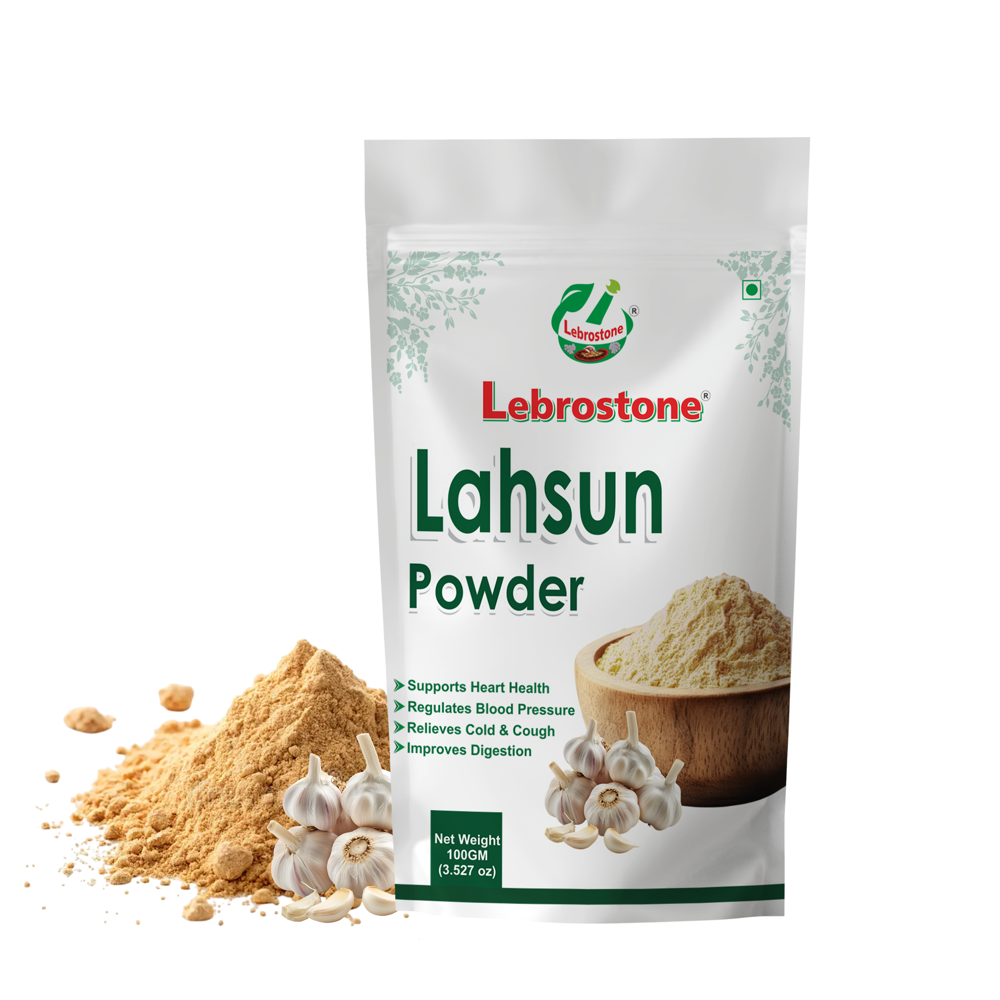 Lebrostone Lahsun Powder  Herbal Formula For Digestion, Cholesterol Regulation, Heart Health & Immunity(100g) - Packaging Size: 100g