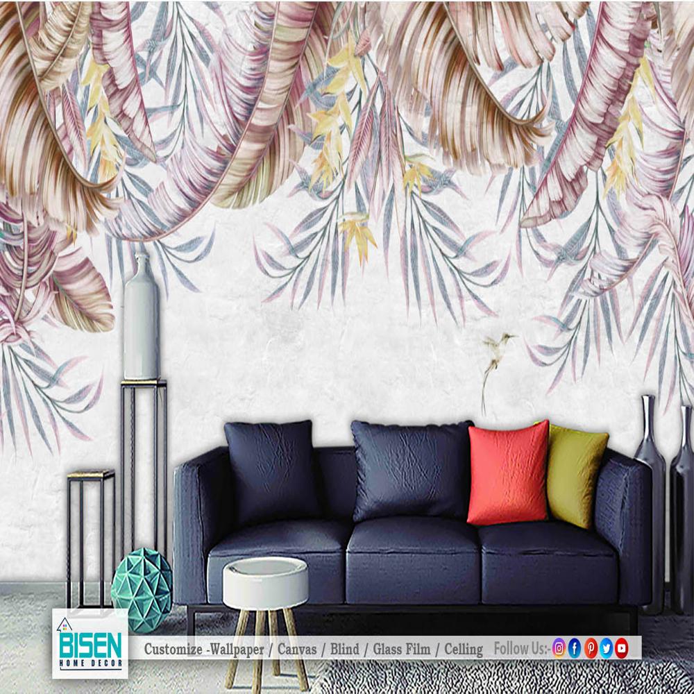 Modern Tropical Wallpaper - Material: Non Woven
