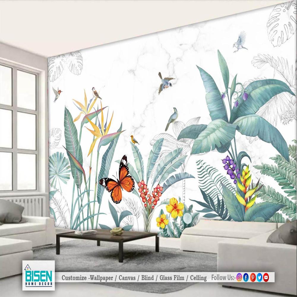 modern tropical wallpaper