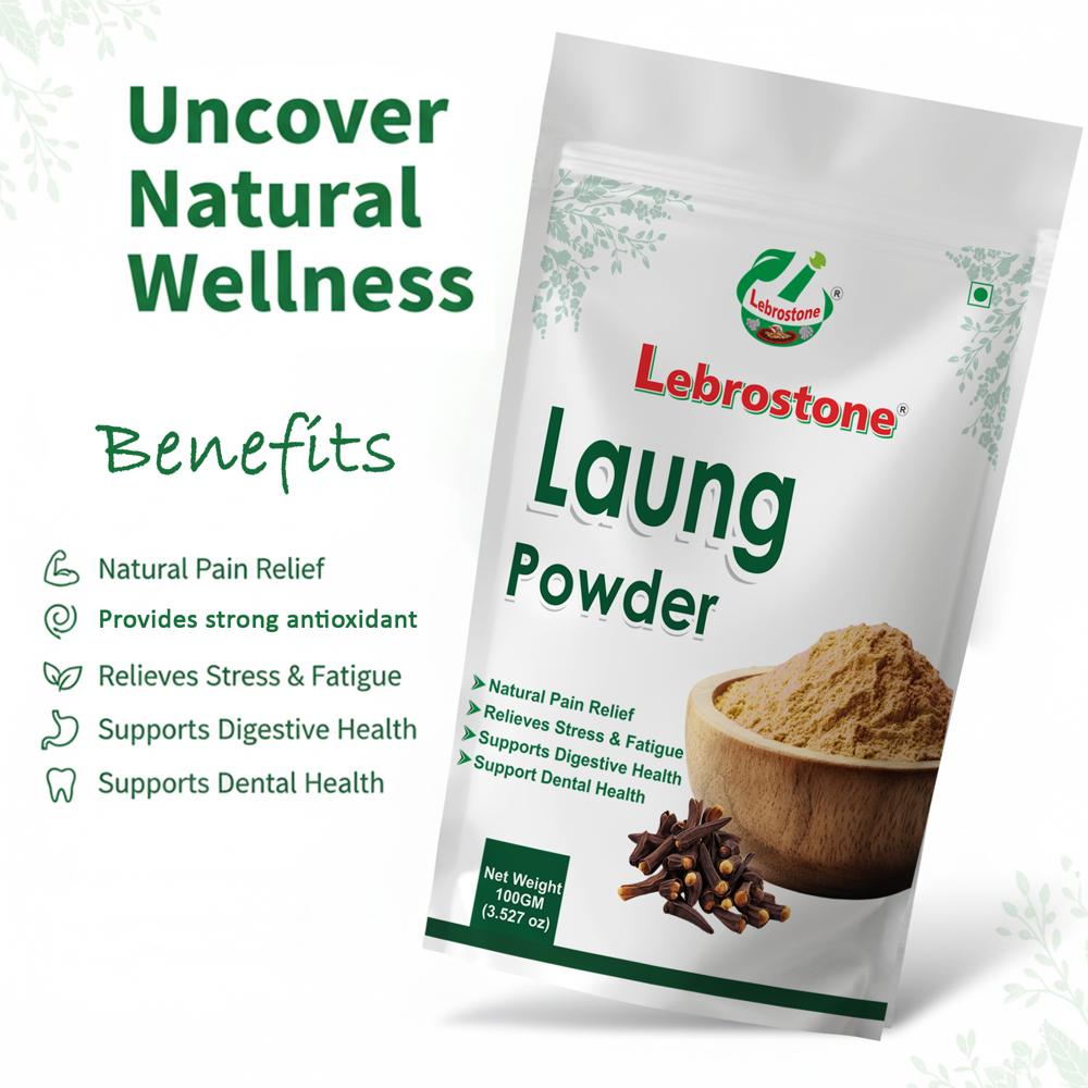 Lebrostone Laung Herbal Powder | Supports Digestion, Stress Relief & Oral Health|100g