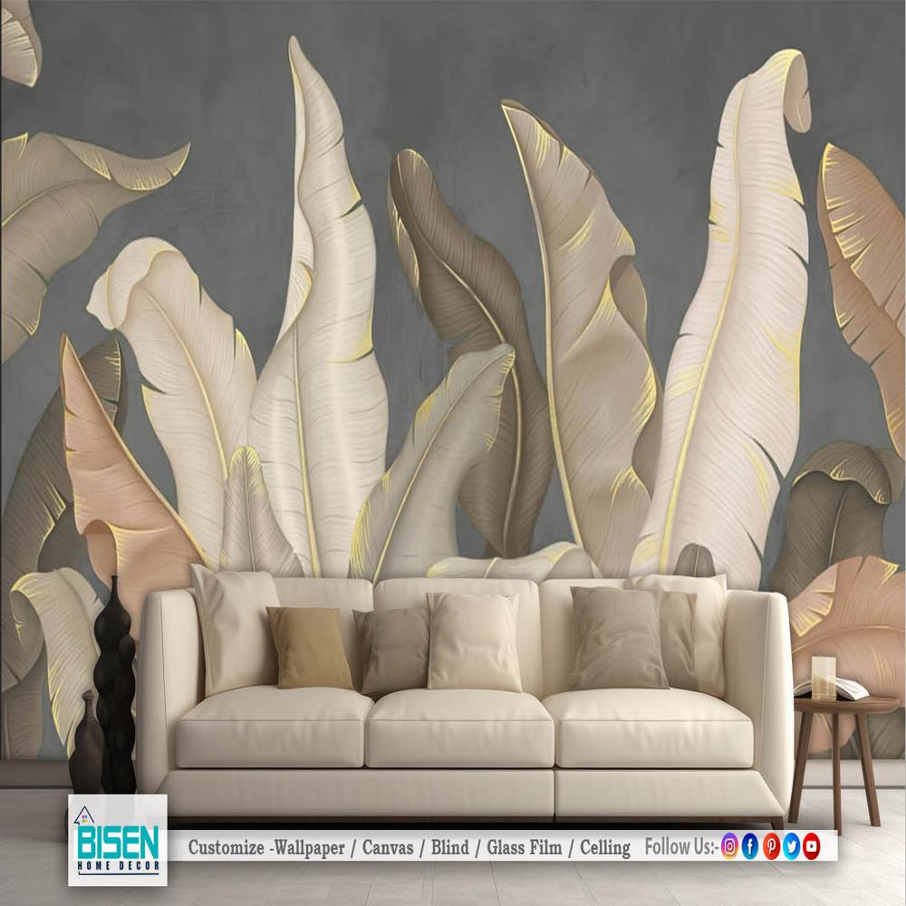 bedroom tropical wall design