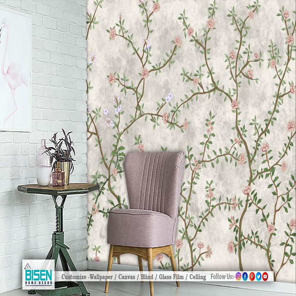 bedroom tropical wall design