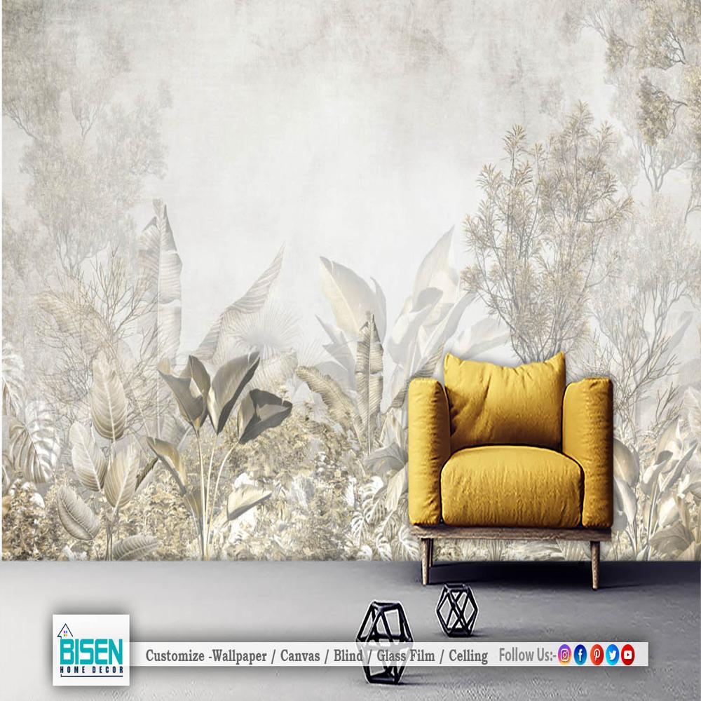 Customized Tropical Wallpaper - Material: Non Woven