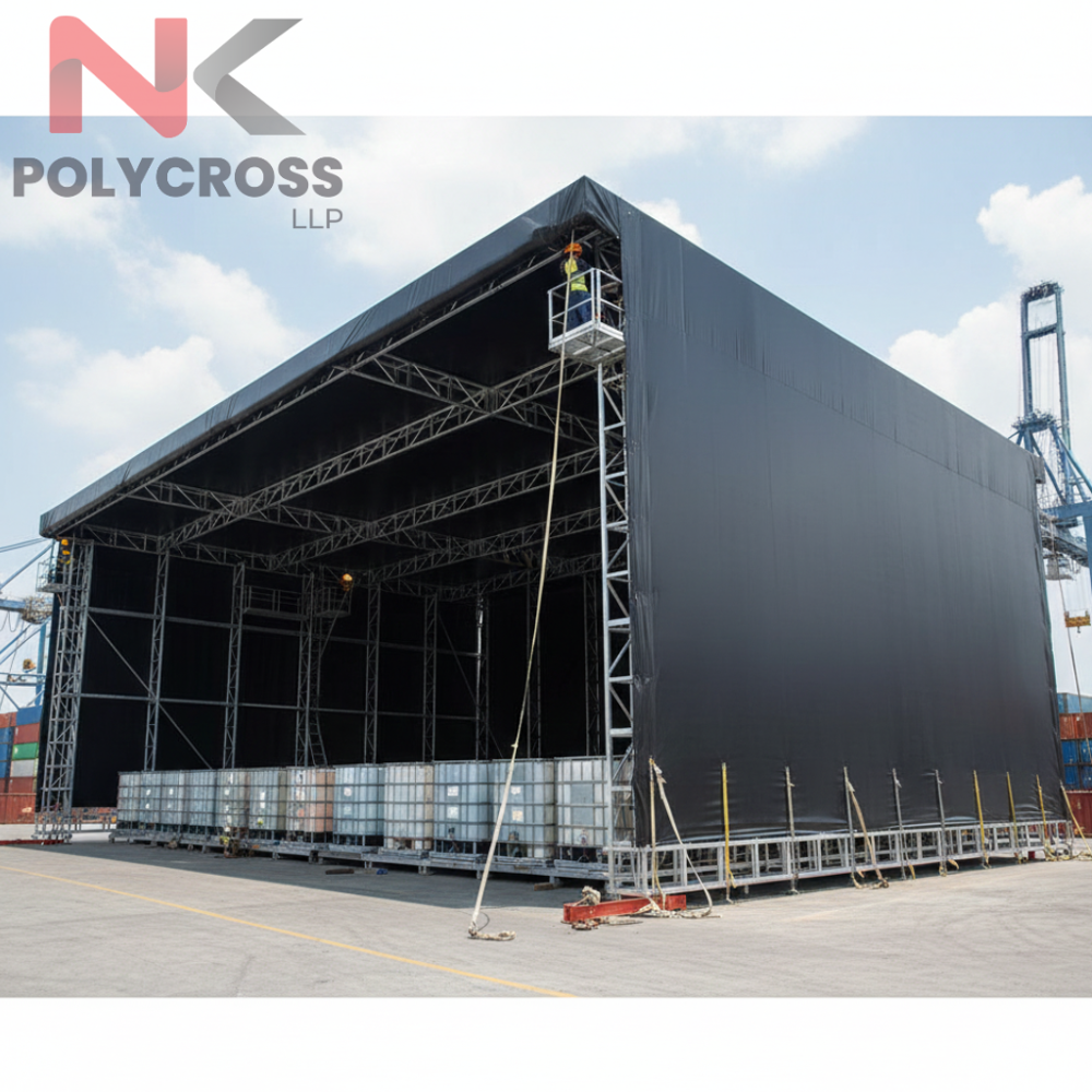 Nylon Reinforced Sheet - Application: Industrial & Warehouse Covers  Construction & Infrastructure Projects  Truck