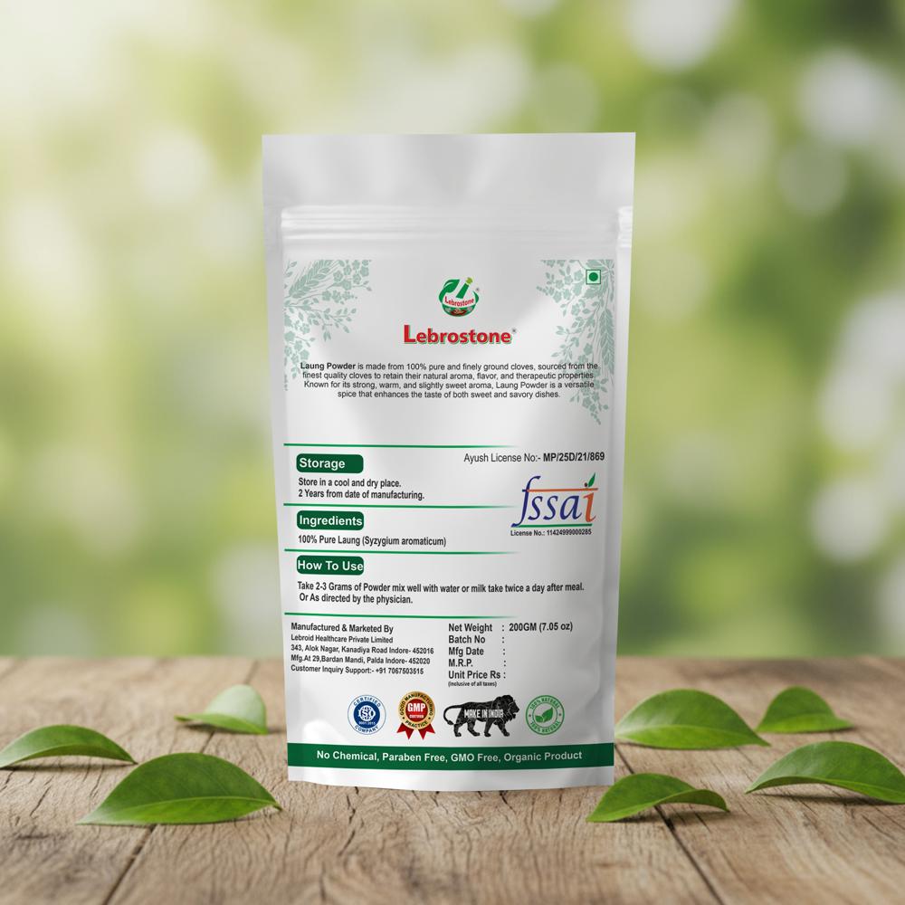 Lebrostone Laung Herbal Powder | Supports Digestion, Stress Relief & Oral Health|200g
