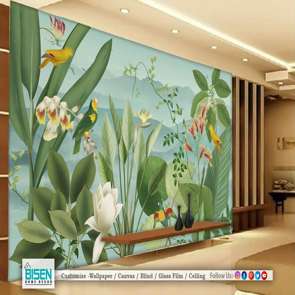 Leaf Wallpaper - Material: Non Woven