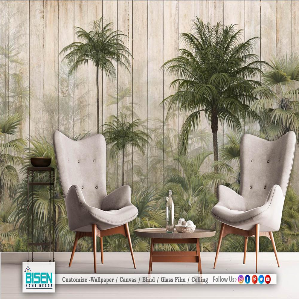 Leaf Wallpaper - Material: Non Woven