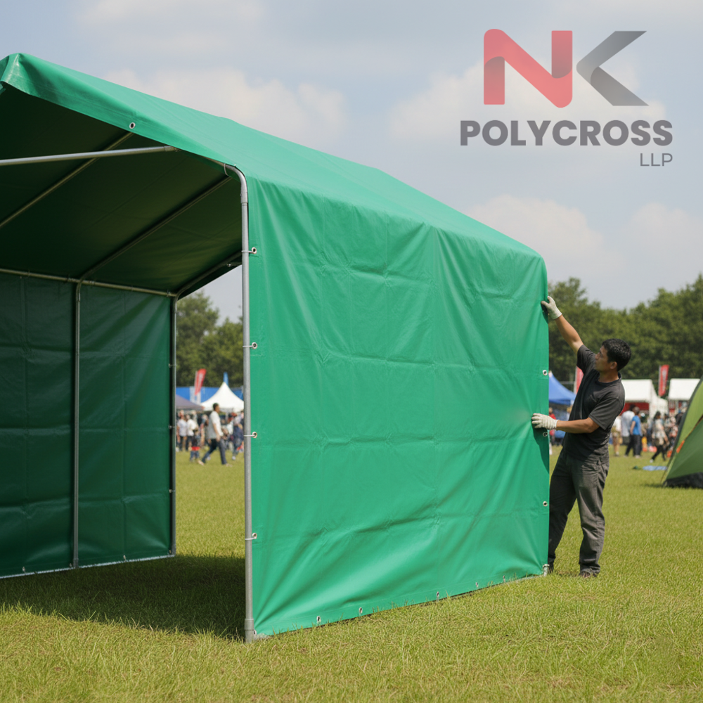Soft Fold Tarpaulin - Color: Blue