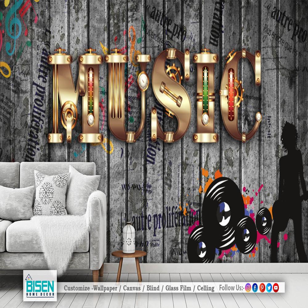 Music Wallpaper - Material: Non Woven
