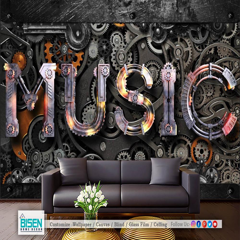 Music Wallpaper - Material: Non Woven