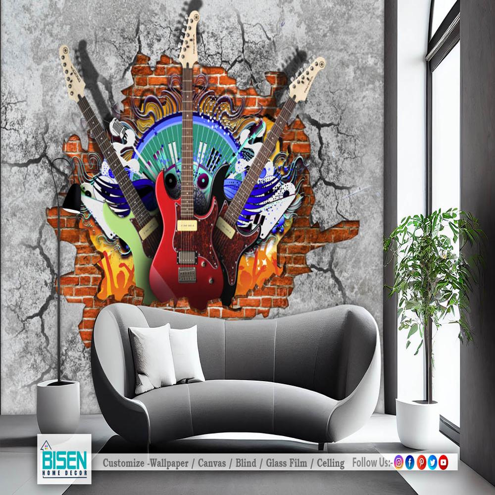 Music Wallpaper - Material: Non Woven