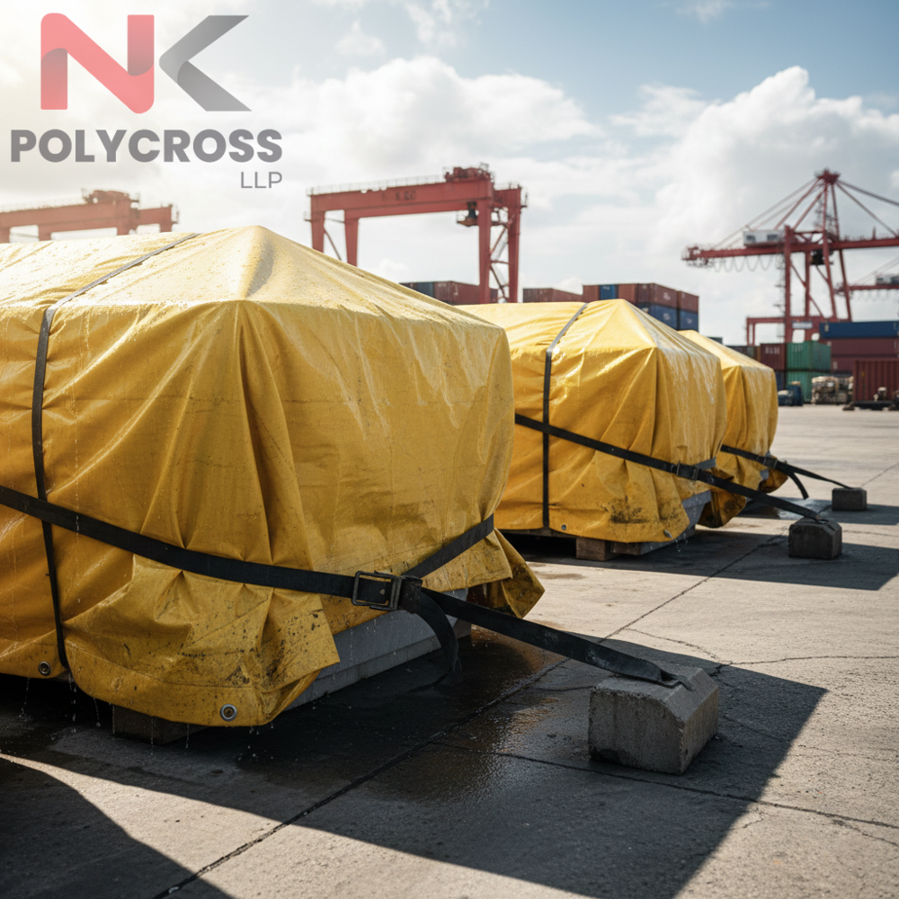 Weather Resistant Polymer - Application: Outdoor Roofing & Shade  Industrial & Construction Sites  Warehouse & Storage Protection  Agriculture & Farm Use  Vehicle