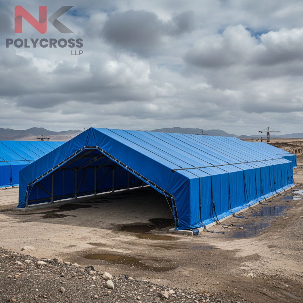 Weather Resistant Polymer - Application: Outdoor Roofing & Shade Industrial & Construction Sites Warehouse & Storage Protection Agriculture & Farm Use Vehicle