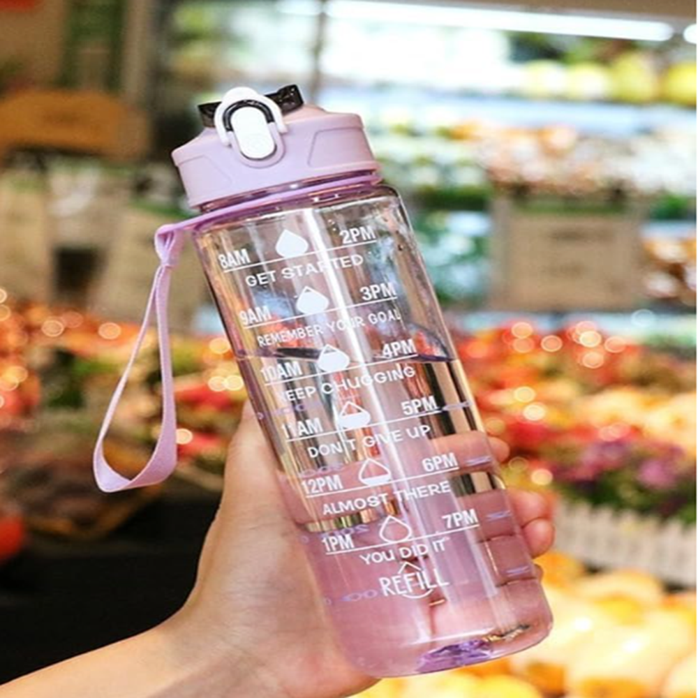 900Ml transparent motivational bottle