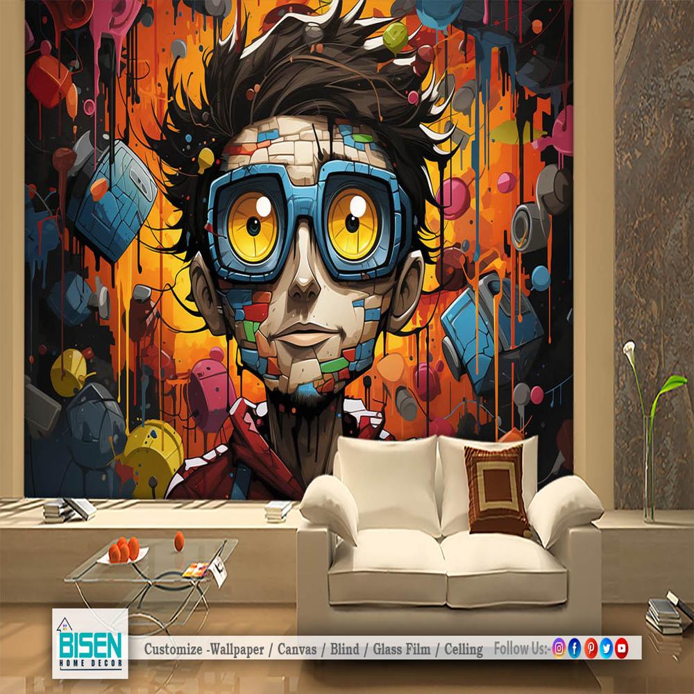 Cafe Wallpaper - Material: Non Woven
