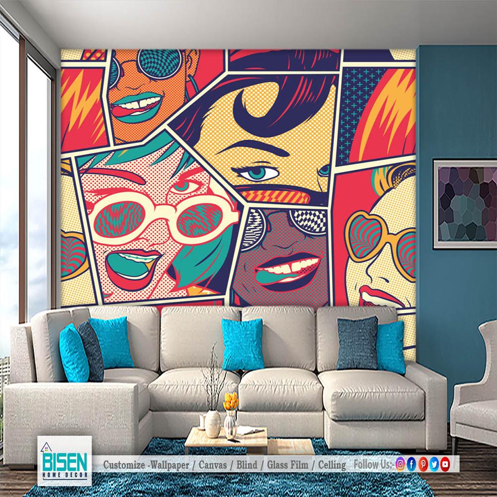 girls room wallpaper