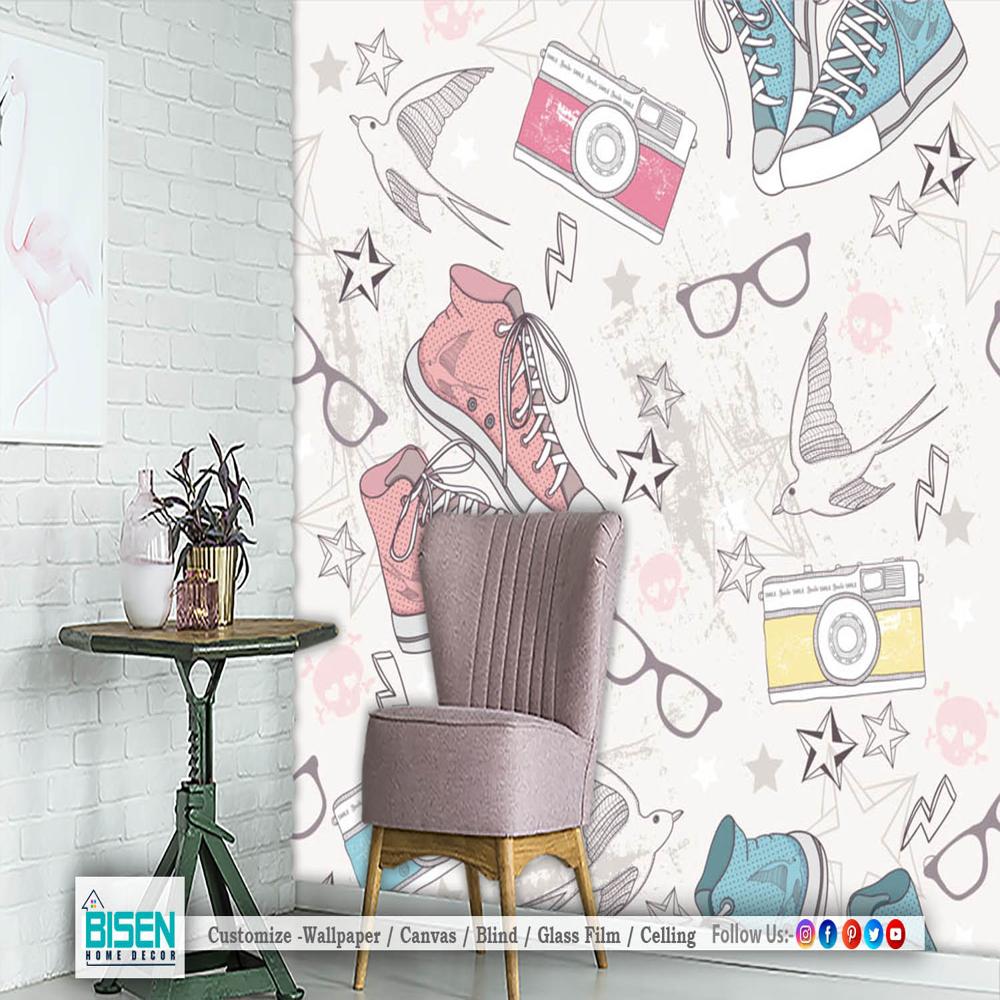 girls room wallpaper