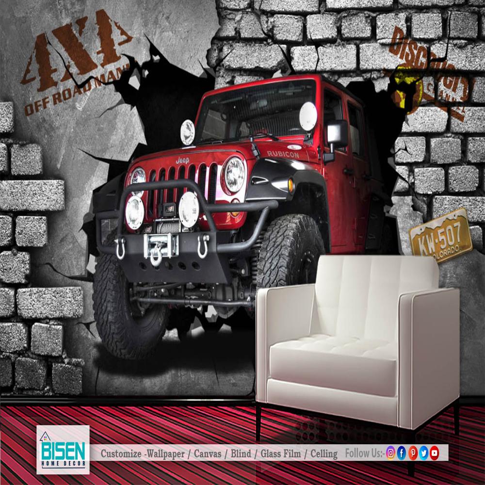 Car Wallpaper - Material: Non Woven
