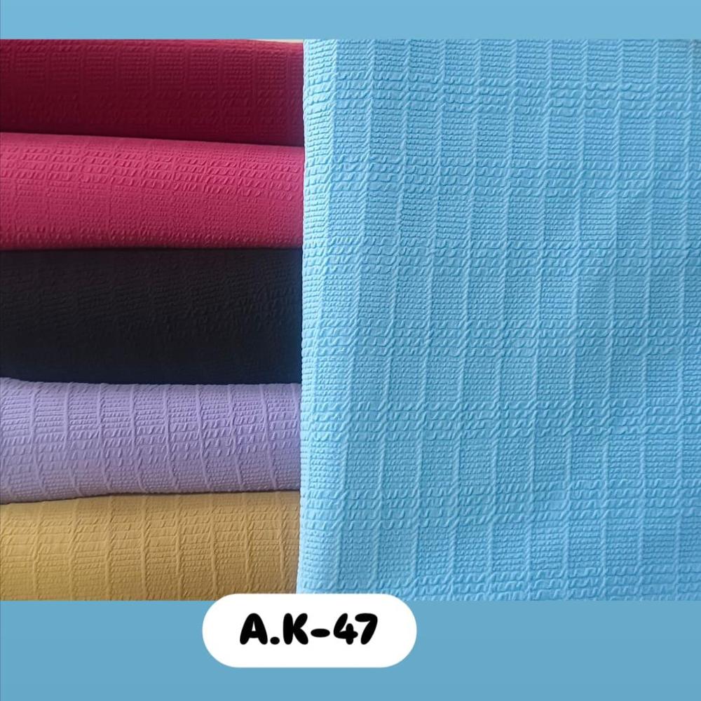 A.K-47 Polyester lycra fabric for garment manufacturing