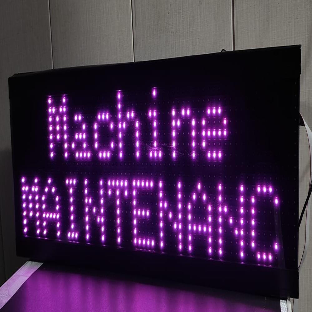 Machine Jam Alert Display - Current: 220 Volt (V)