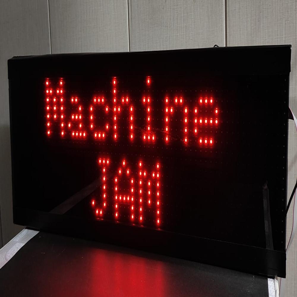 Machine Jam Alert Display - Current: 220 Volt (V)