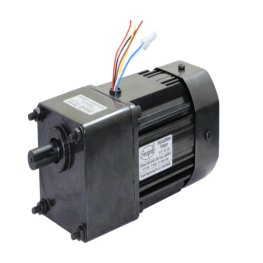 AC Gear Motor 60 Watt 3 Phase