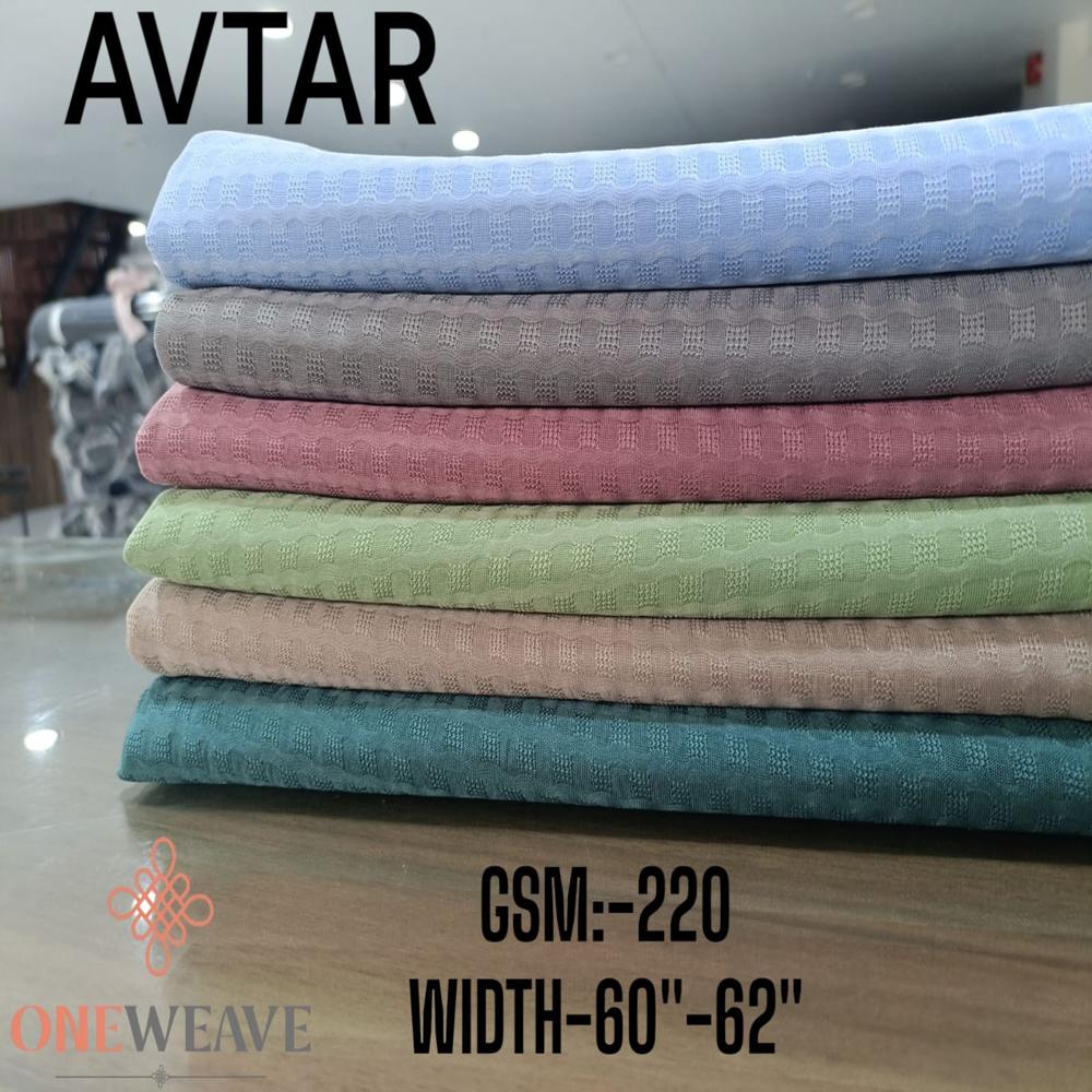 AVTAR Polyester lycra fabric for activewear GSM-220