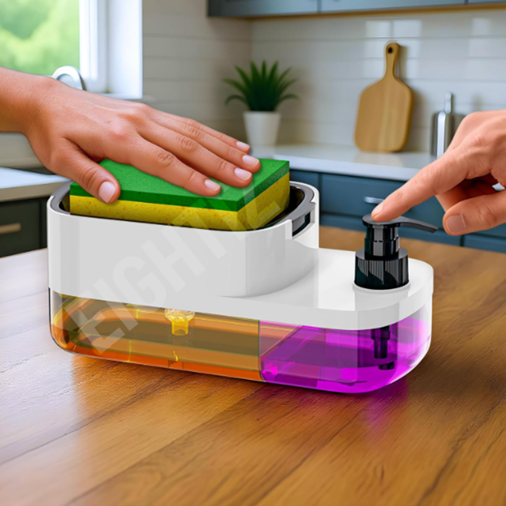 3 In 1 Soap Dispenser - Capacity: 0.2 Ltr