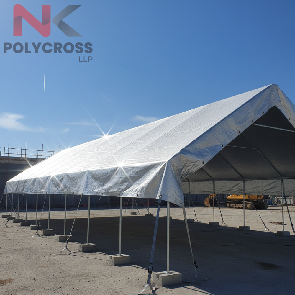 Silver Tarpaulin - Application: Outdoor Roofing & Shade  Agriculture & Farm Protection  Industrial & Warehouse Covers  Construction Site Protection  Vehicle