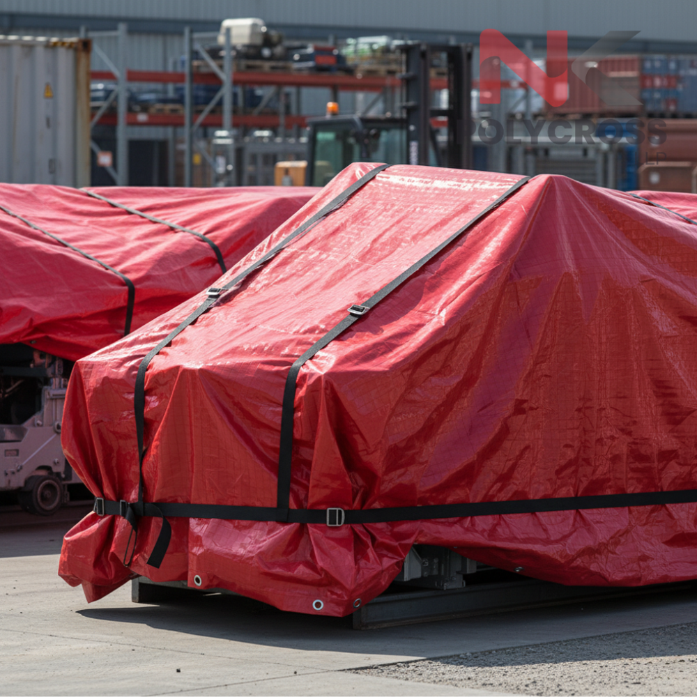 Red Tarpaulin - Application: Construction & Infrastructure Sites  Emergency & Safety Coverage  Temporary Roofing & Outdoor Shelters  Industrial & Warehouse Protection  Agriculture & Farm Use  Packaging