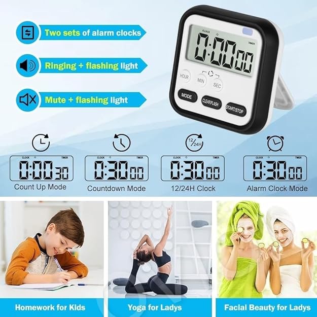 Digital Kitchen Timer - Color: Multi