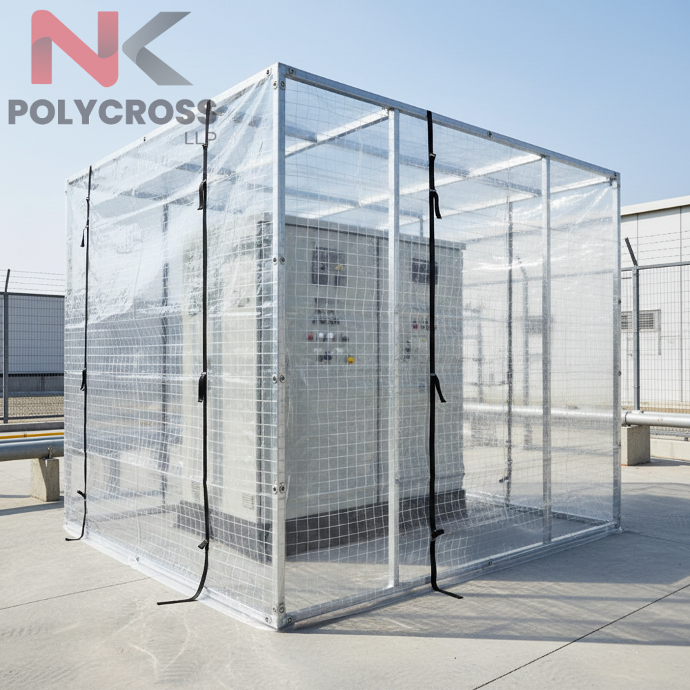 Transparent Tarpaulin - Application: Greenhouses & Nurseries  Outdoor Cafes & Enclosures  Construction & Temporary Roofing  Industrial & Warehouse Covers  Event