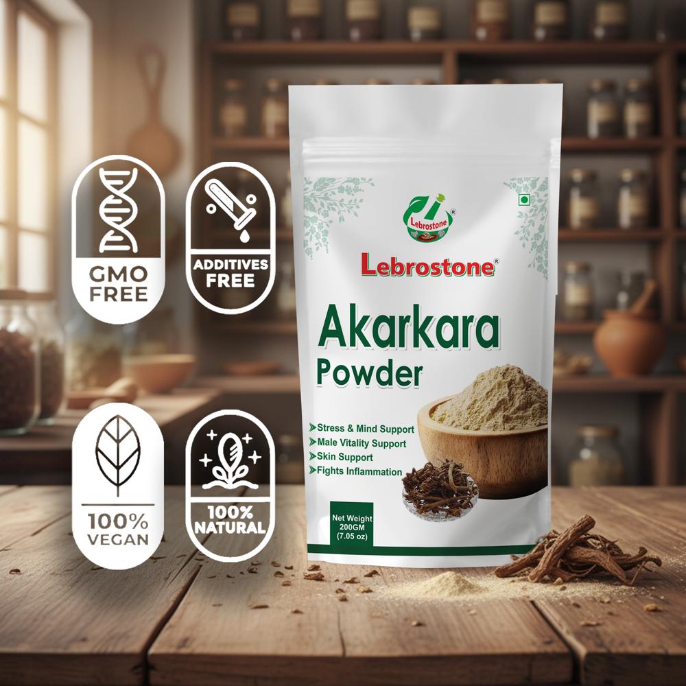 Lebrostone Akarkara Powder | Supports Joint Comfort, Digestion, Oral Care & Detox|200g