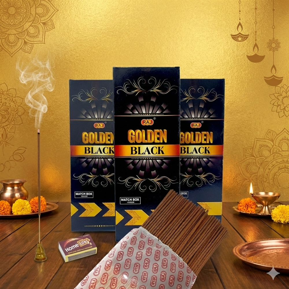 Golden Black Incense Sticks