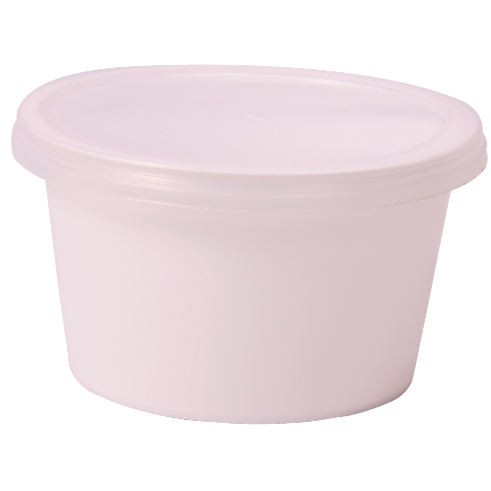 250 gm round container press type plain