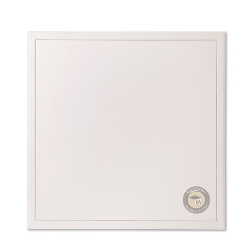 GI powder-coated access panel with push lock