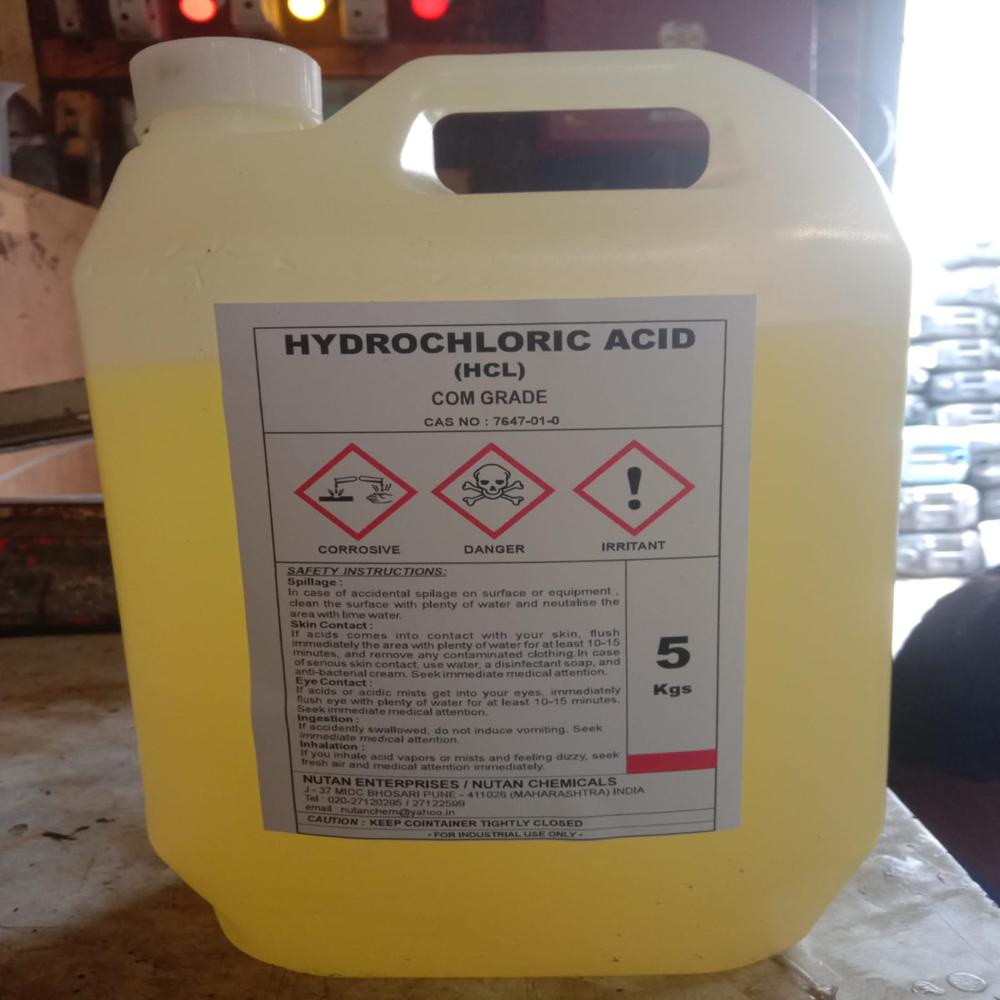 Hydrochloric Acid - Industrial Grade, High Purity | Highly Corrosive, Accurate Composition, Safe Transportation