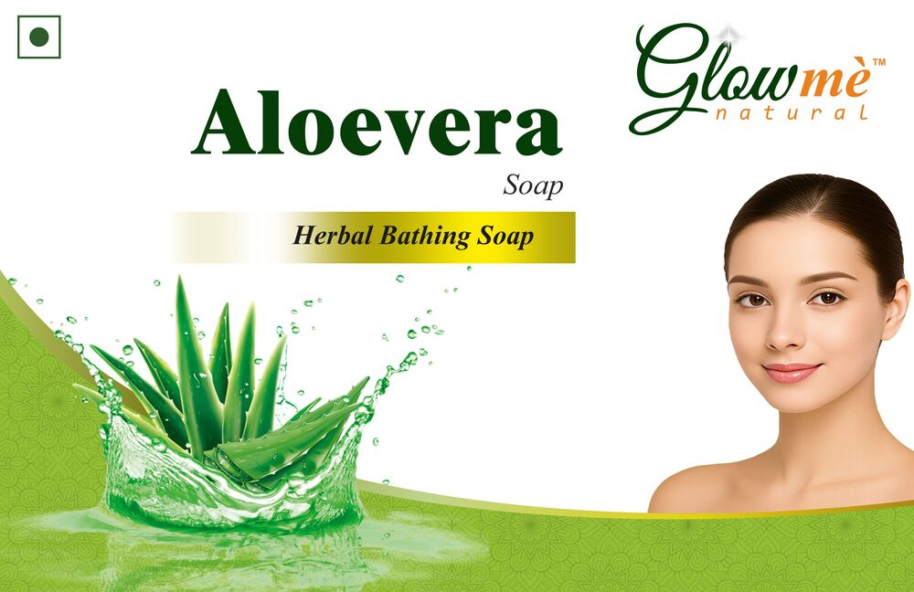 Aloe Vera Soap - Natural Solid Soap, Suitable For All Skin Types, Hydrates & Soothes Sensitive Skin, Contains No Harsh Chemicals, Daily Use