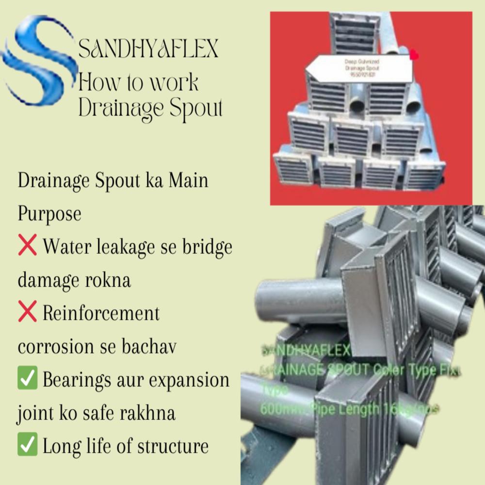 Drainage Spout - Color: Siler