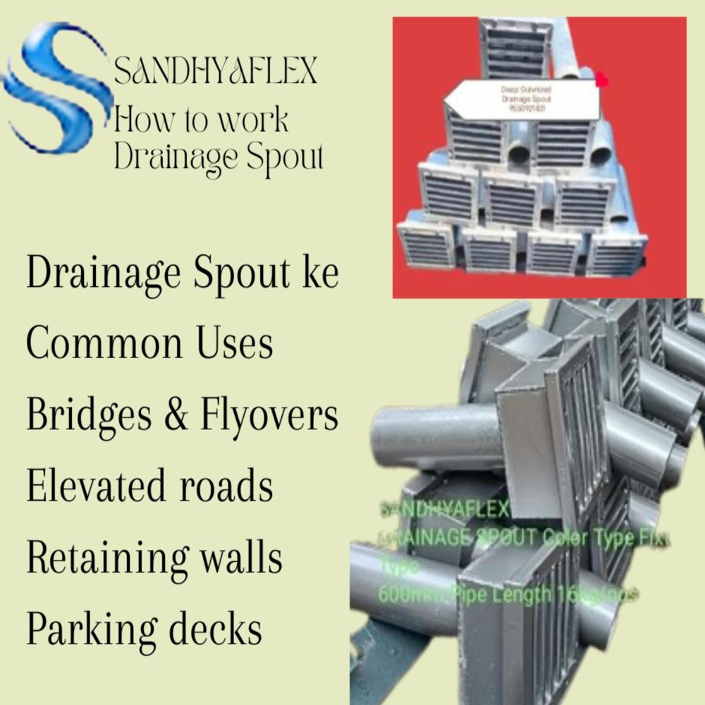 Drainage Spout - Color: Siler